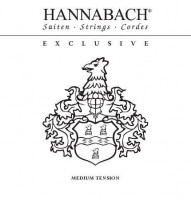 Hannabach EXCLMT Exclusive Black Комплект струн для классической гитары, среднее натяжение.
