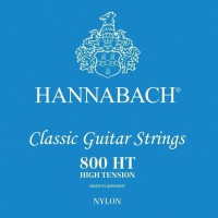 Hannabach 800HT Blue SILVER PLATED Комплект струн для классической гитары, нейлон/посеребренные. Сильное натяжение.